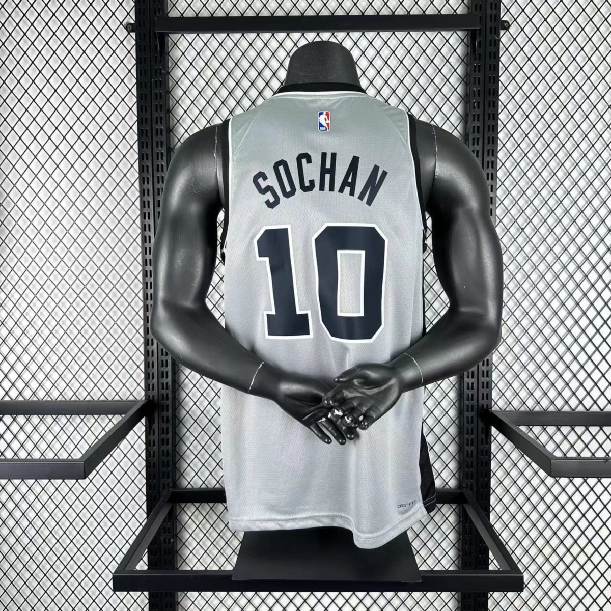 NBA 2026 San Antonio Spurs Grey jersey SOCHAN#10