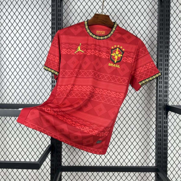 2025/26 Brazil Jordan Special Edition Red jersey Fan Version
