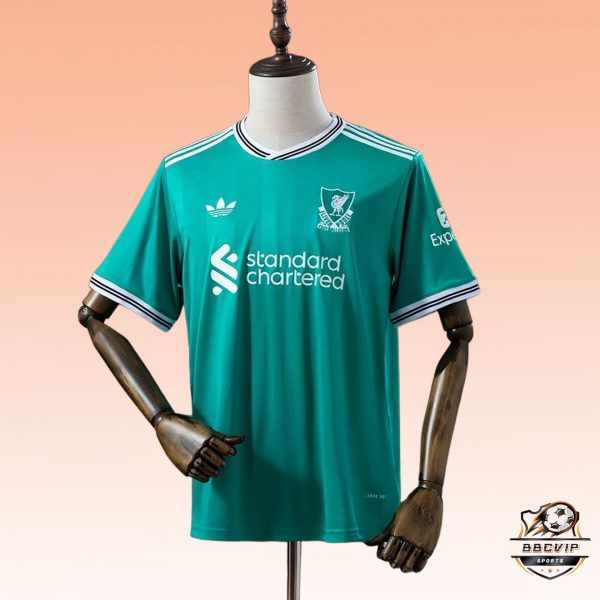 2025/26 Liverpool Second Away Green jersey Fan version