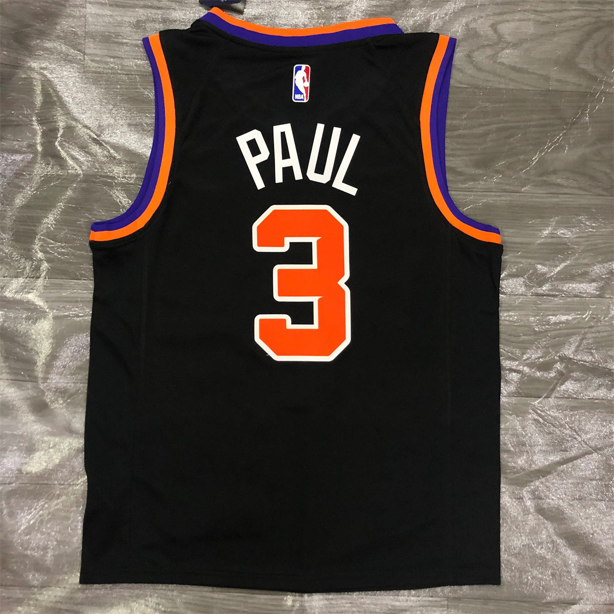 NBA Phoenix Suns V-Neck Black jersey PAUL#3 S-XXL