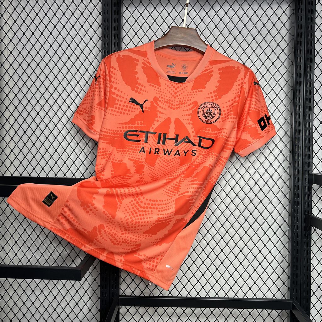 2024/25 Manchester City Orange Color Jersey Fan Version