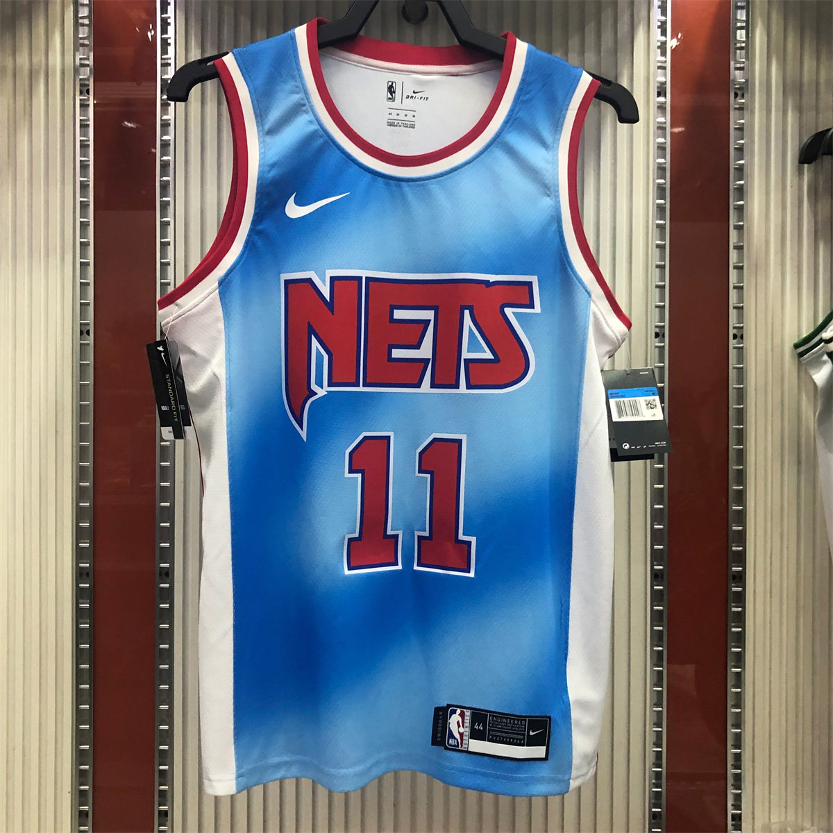 NBA Brooklyn Nets Round neck Blue Jersey IRVING#11 S-XXL