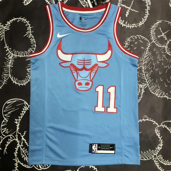 NBA Chicago Bulls Round Neck Blue Jersey DeROZAN#11 S-XXL