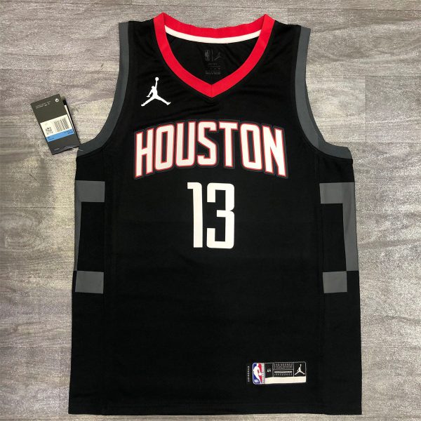 NBA Houston Rockets V neck Balck Jersey HARDEN#13 S-XXL
