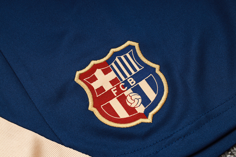 24/25 Barcelona royal blue raining Set Shirt and Shorts