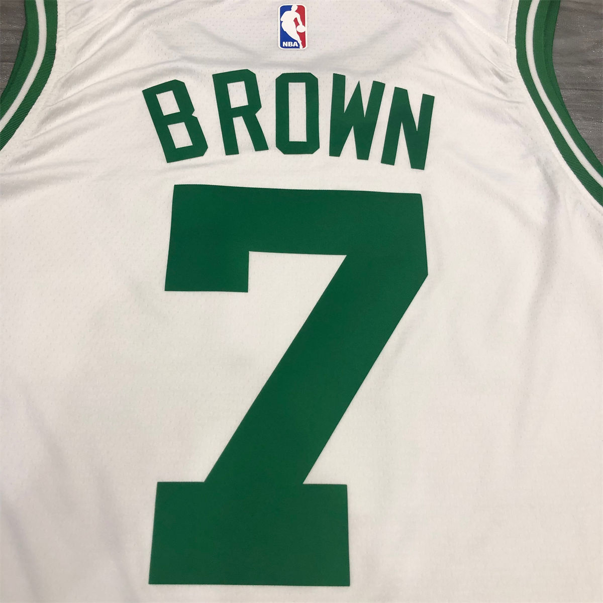 NBA Boston Celtics round neck White Jersey BROWN#7 S-XXL