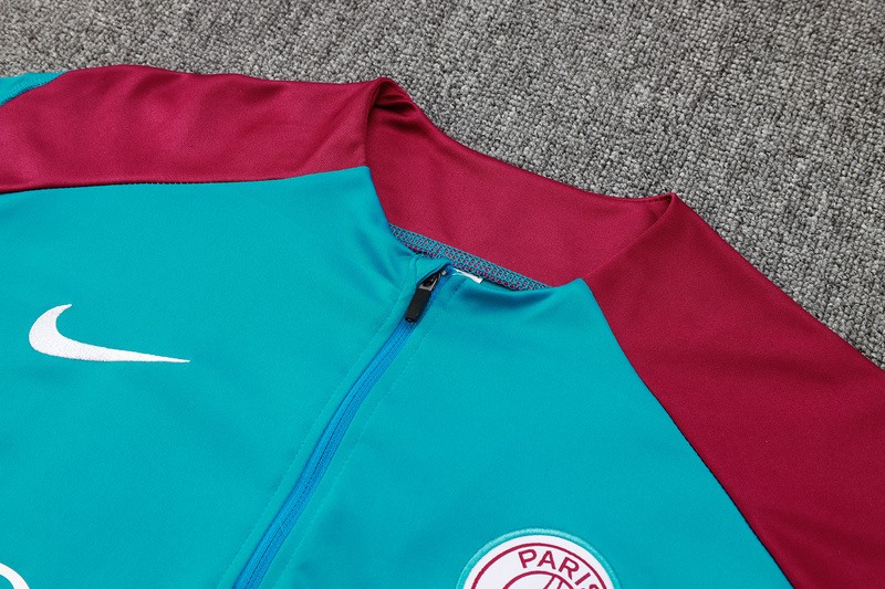 24/25 PSG Blue Long-sleeved half-pull training kit Football team kit
