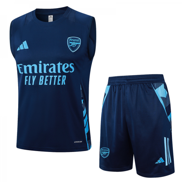 24/25 Arsenal Royal blue Training Set Shirt and Shorts