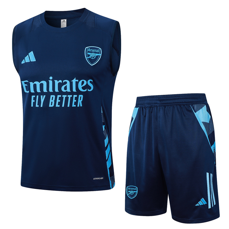 24/25 Arsenal Royal blue Training Set Shirt and Shorts