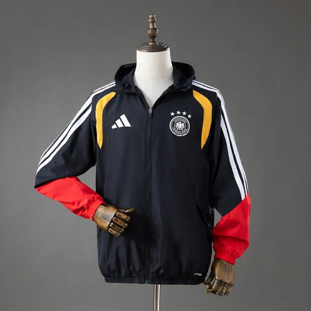 2026 Germany Black Jacket Windbreaker