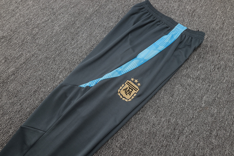 24/25 Argentina Dark grey Long-sleeved half-pull training kit Football team kit