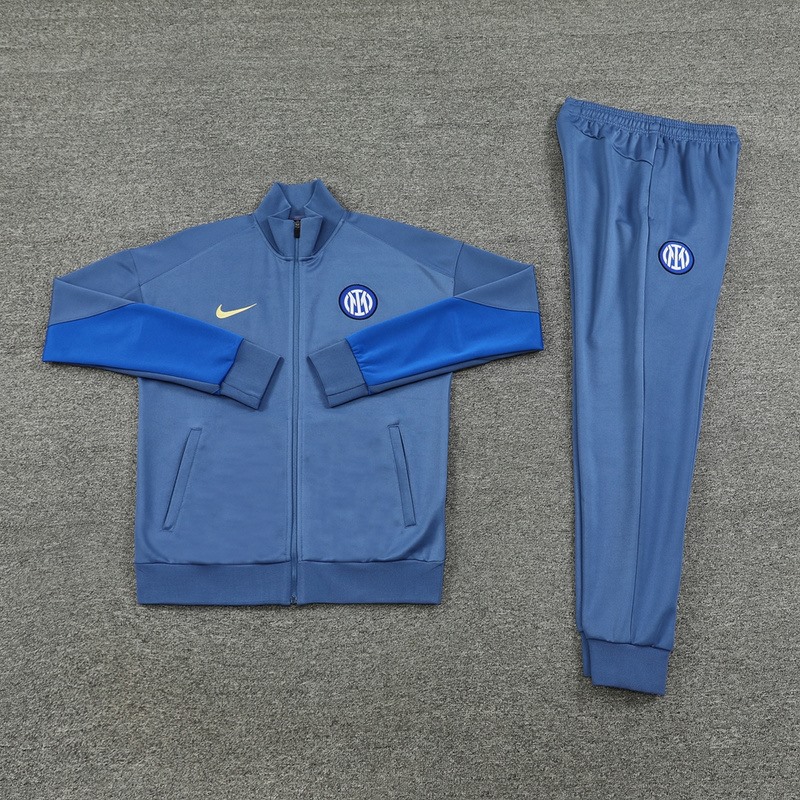 2024 Inter Milan Blue Jacket Training Suit Set Football Team Shirt Sports Fashion
