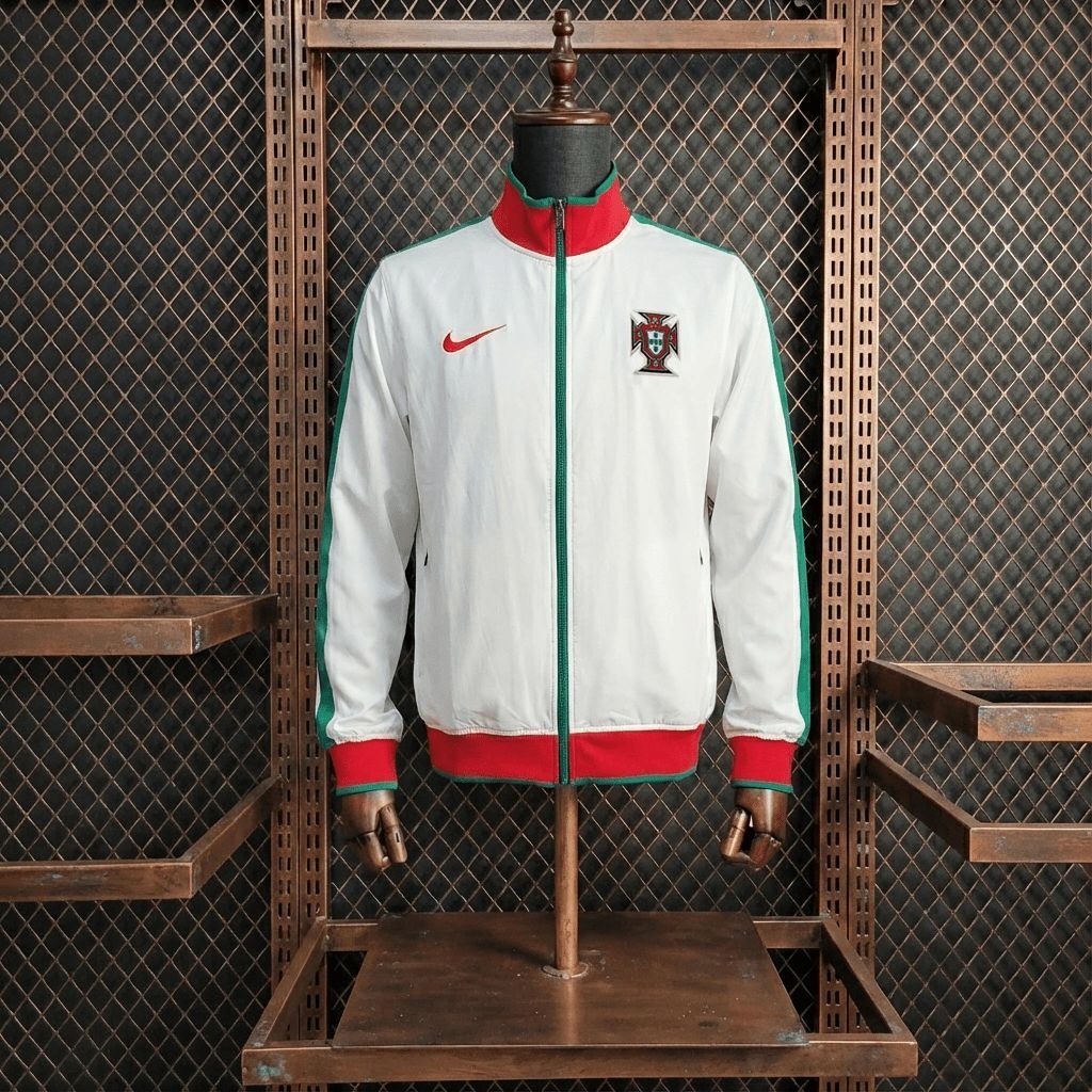 2010/11 Vintage Style Portugal White Windbreaker Sport Unifom