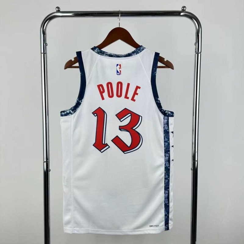 NBA Washington Wizards 2025 City Edition Edition Swingman White Jersey POOLE#13 S-XXL