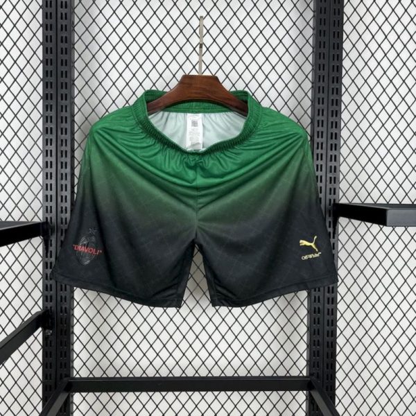2025/26 AC Milan Co-Branded Edition Dark Green Shorts  Size:S-XXL