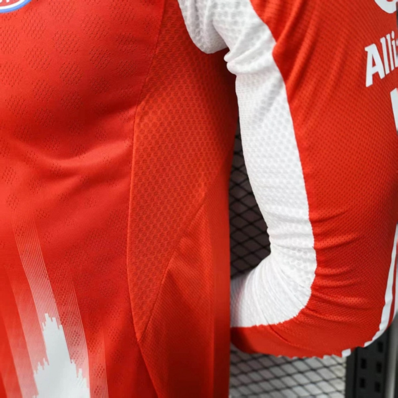 2025/26 Bayern Munich Home Long Sleeve Jersey Player Version