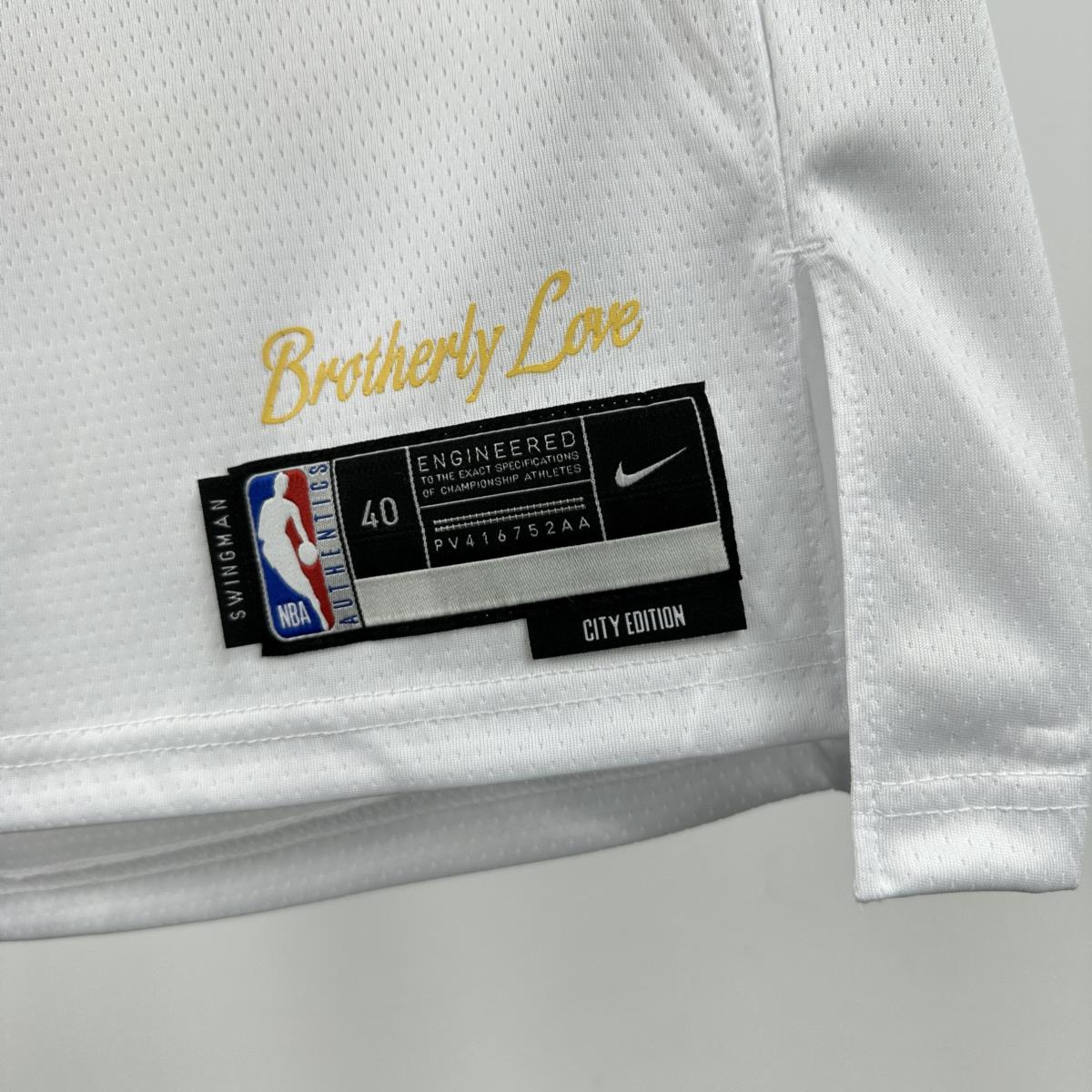 NBA Philadelphia 76ers 24/25 Round Neck City Edition Black Jersey EMBIID#21 S-XXL