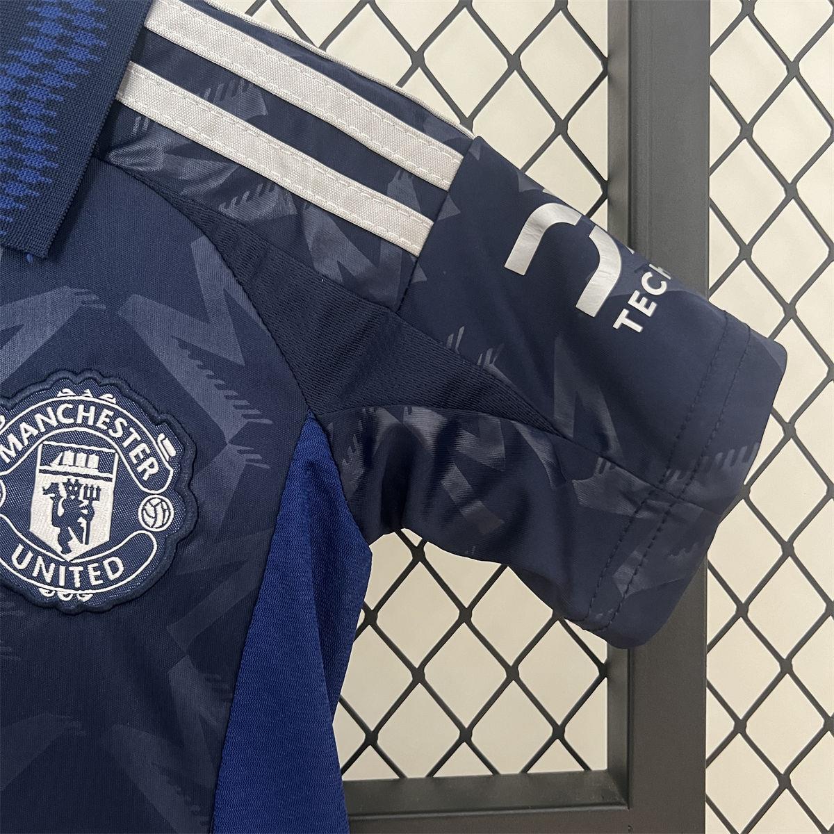 24/25 Manchester United Away jersey Kid Kits Size 16-28