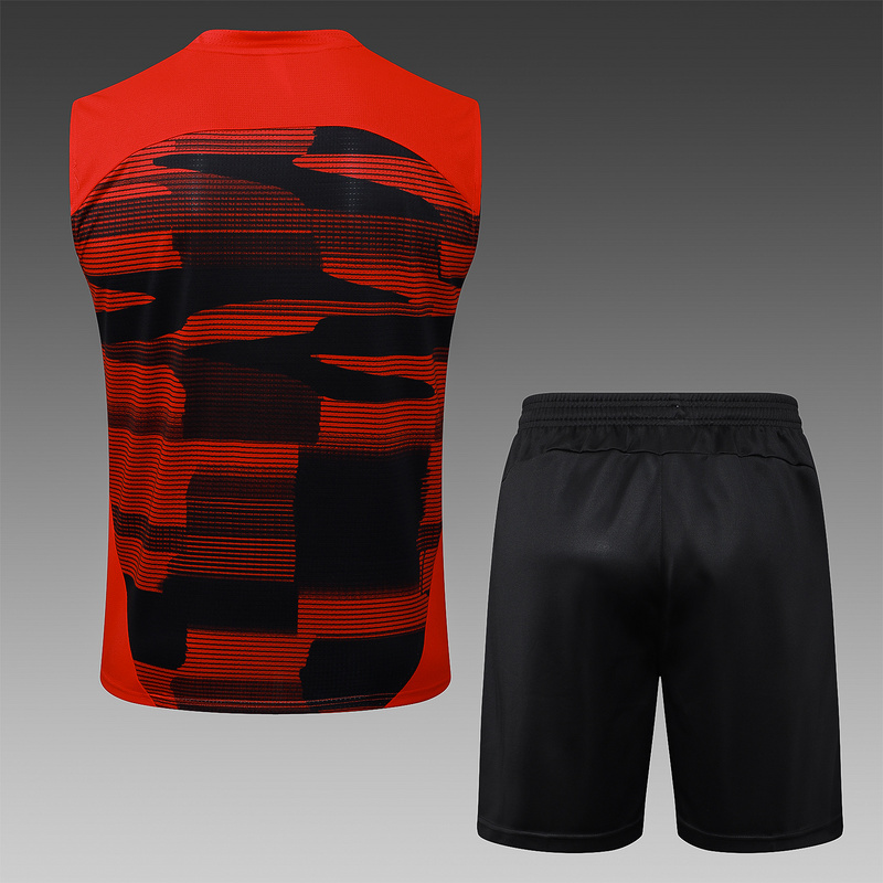 24/25 AC Milan Red Black Training Set Shirt and Shorts