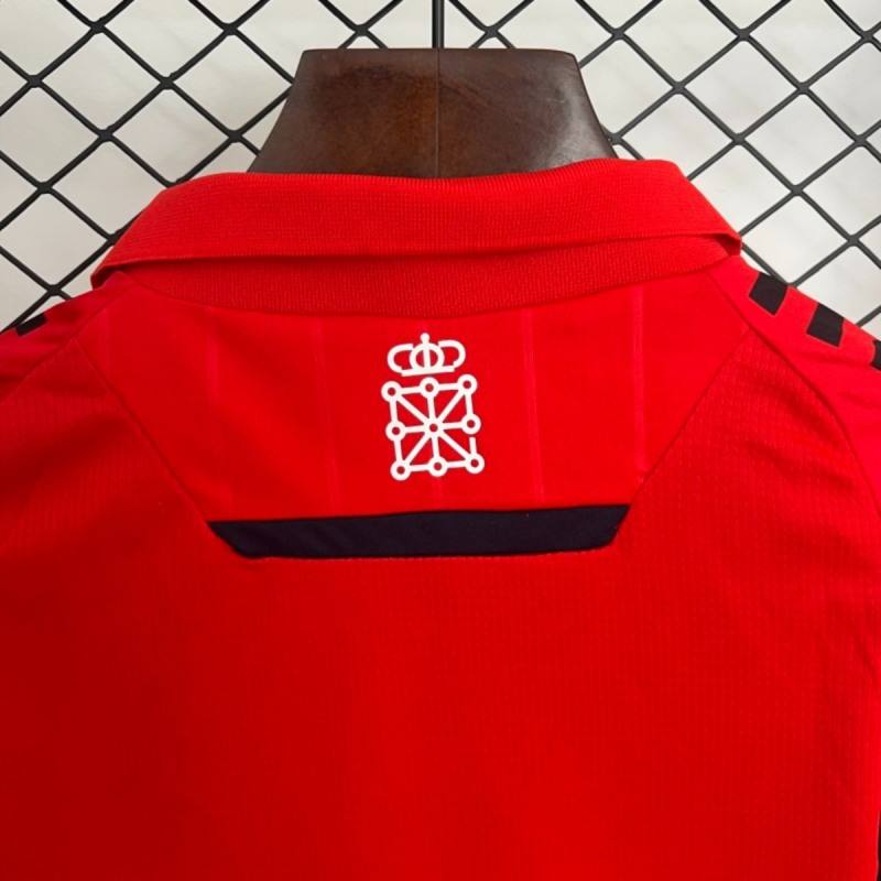 2025/26 Osasuna Home Red jersey kids Kits size: 16-28