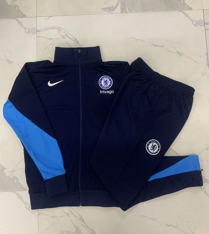 2024/25 Chelsea Royal blue Jacket Training Suit Set Football Team Shirt Sports Fashion
