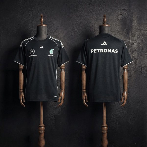 F1 Racing Mercedes-AMG 2025 Formula One Black Jersey