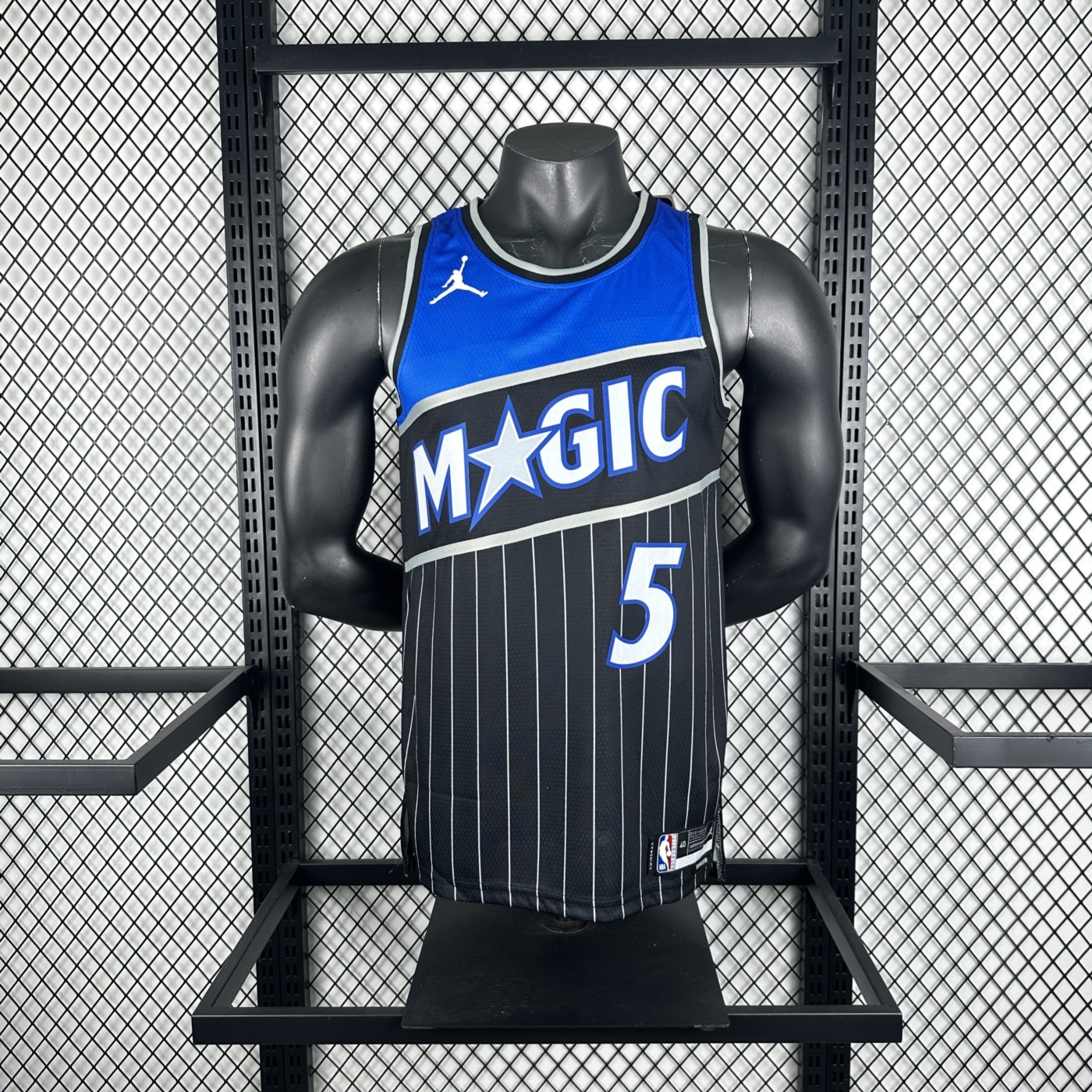 NBA Orlando Magic 2025/26 Round Neck Jordan Edition Black Jersey BANCHERO#5 S-XXL
