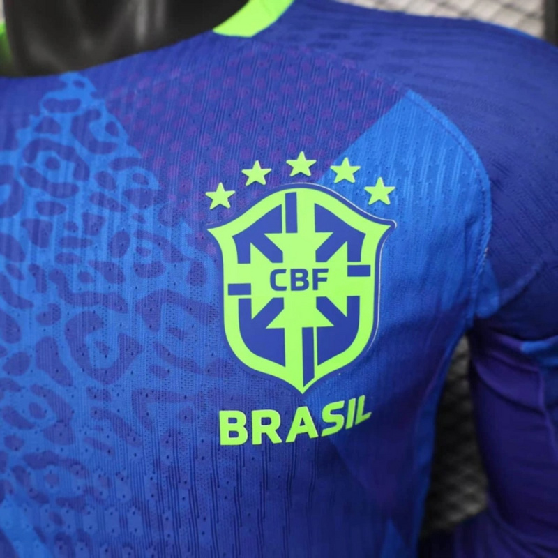 2025/26 Brazil Away Long Sleeve Jersey Player Version