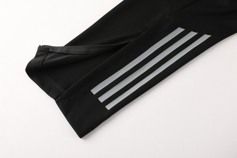 2024 Adidas Black Long-sleeved half-pull training kit Football team kit
