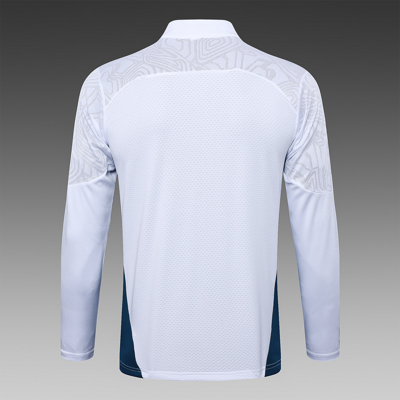 24/25 Marseilles White Long-sleeved half-pull training kit Football team kit