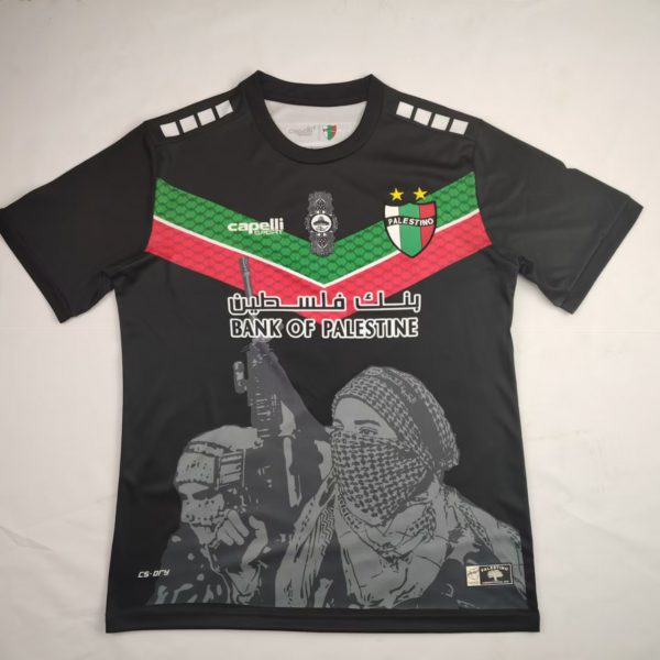2024/25 CD Palestino Black Graffiti Jersey Fan Version