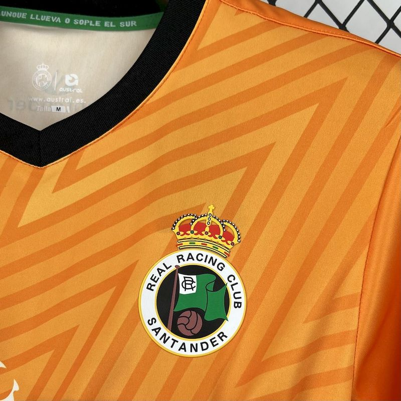 24/25 Racing de Santander Orange Goalkeeper Jersey Fan Version
