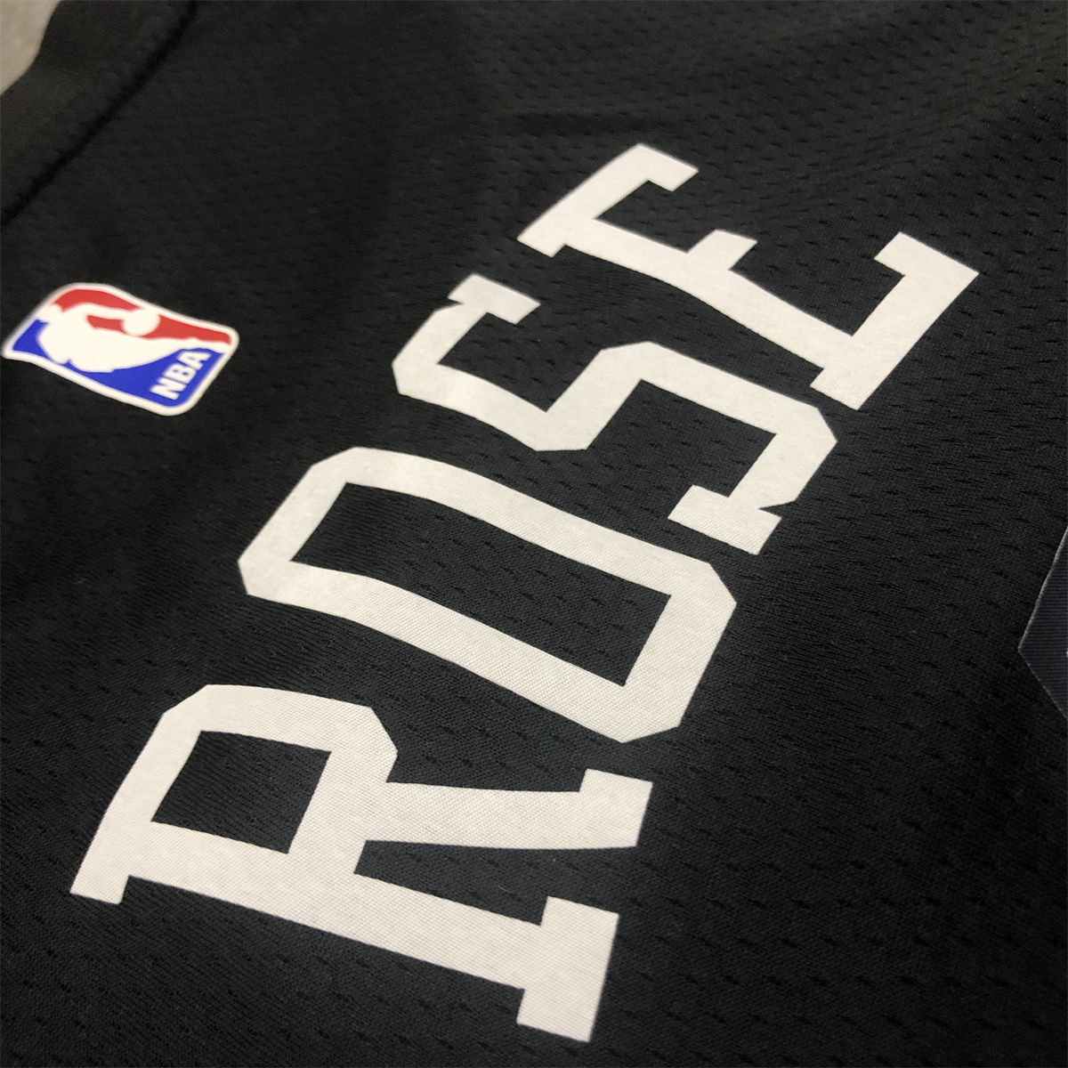 NBA New York Knicks Round Neck Black jersey ROSE#4 S-XXL