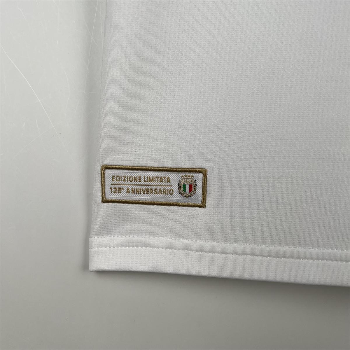 2023 Italy 125th Anniversary White Jersey Fan Version