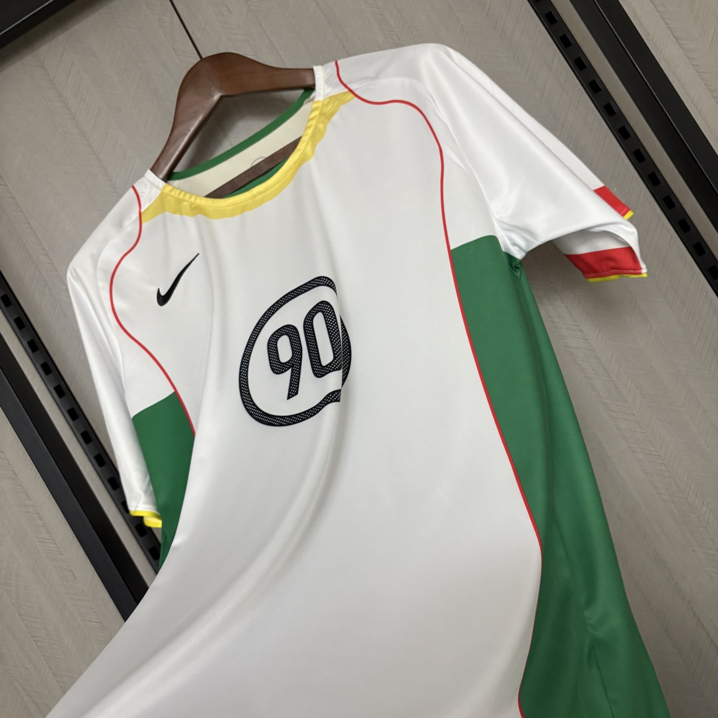 2025 Nike T90 jersey White and Green Fan version