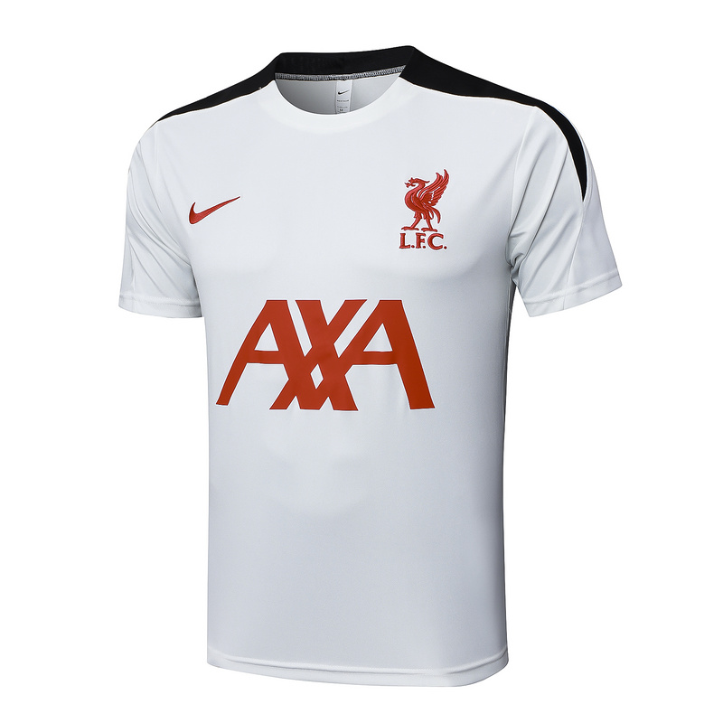 24/25 Liverpool White Training Set Shirt and Shorts
