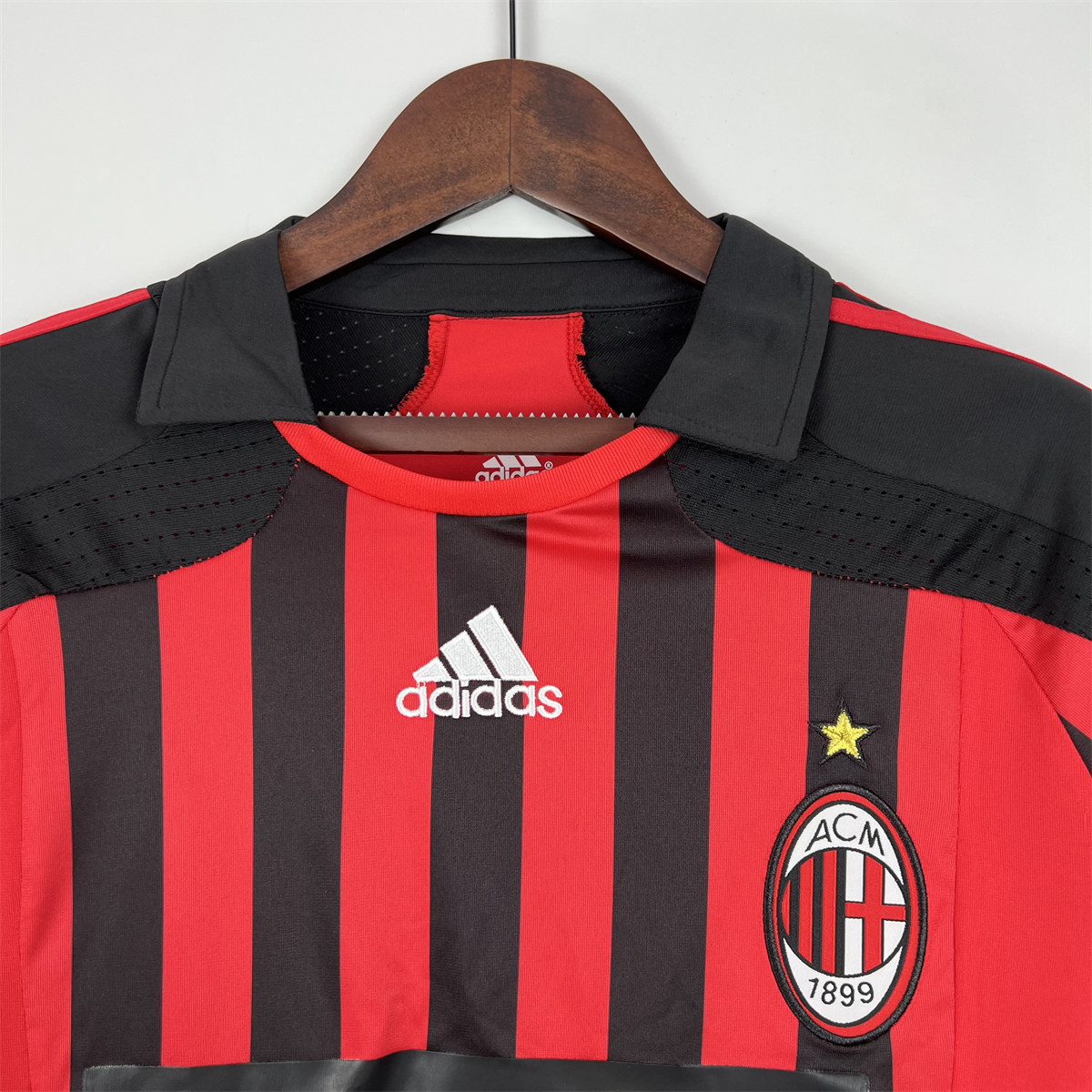 Retro AC Milan 07/08 Long Sleeve Home jersey Fan Version