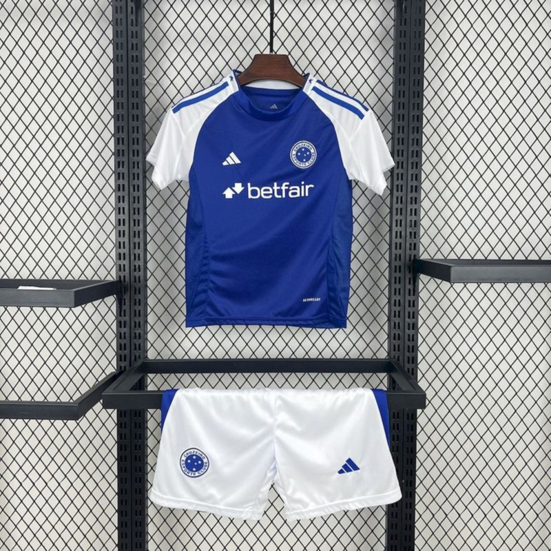 25/26 Cruzeiro Home jersey kids Kits size: 16-28