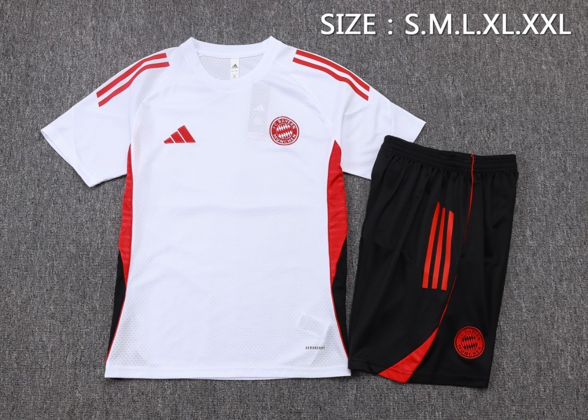 2026 Bayern Munich White Training Set Shirt and Shorts 0sold