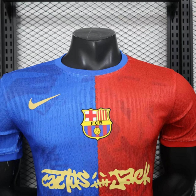 2025/26 Barcelona x Travis Scout Special Edition jersey Player Version