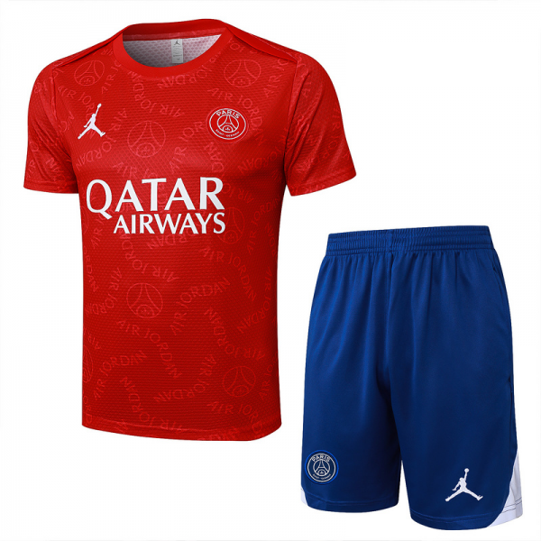 2024/25 Paris Red Training Set Shirt and Shorts