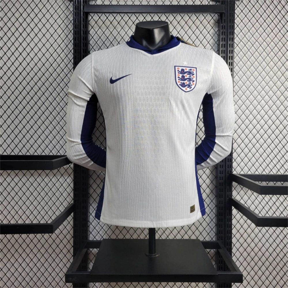 24/25 England Euro Home Long Sleeves Jersey Player Version