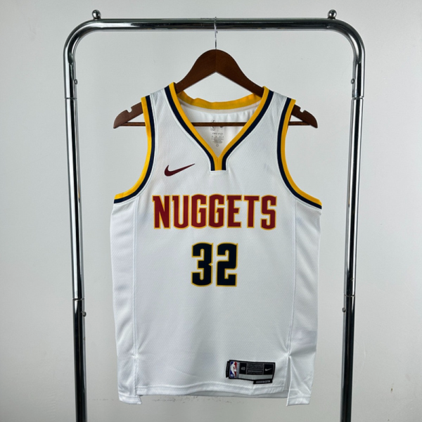 NBA Denver Nuggets V-Neck White jersey GORDON#32 S-XXL