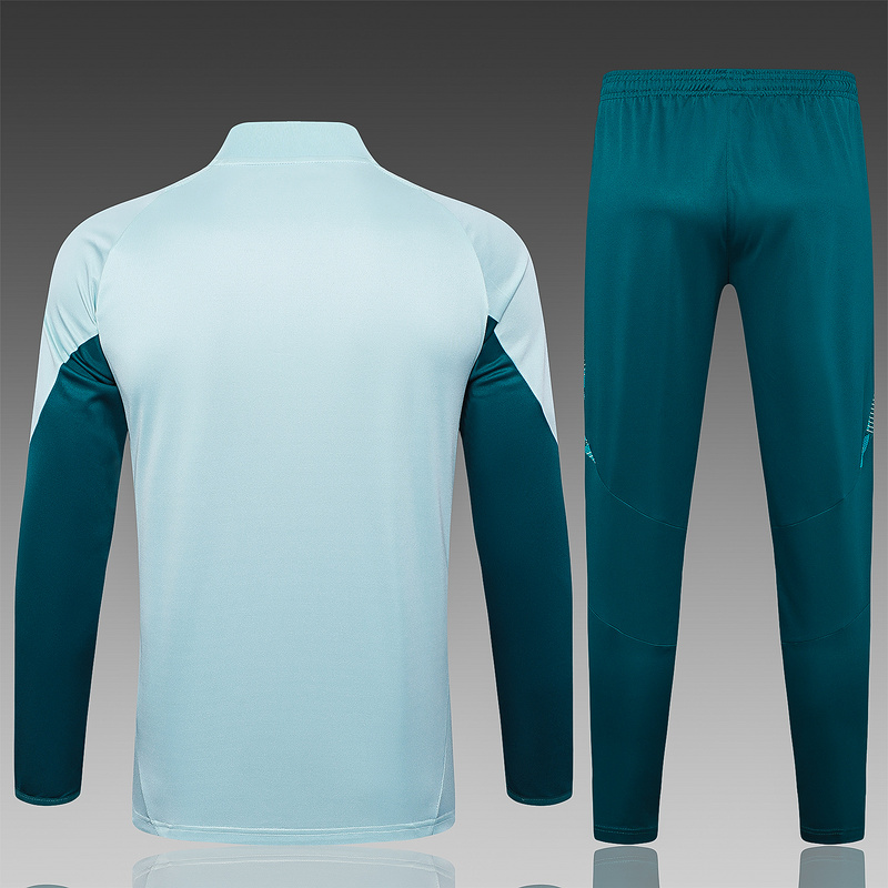 24/25 Cruzeiro Light blue Long-sleeved half-pull training kit Football team kit