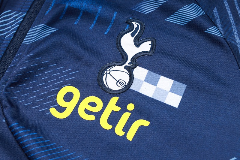 2024 Tottenham Hotspurs Royal Blue Jacket Training Suit Set Football Team Shirt Sports Fashion