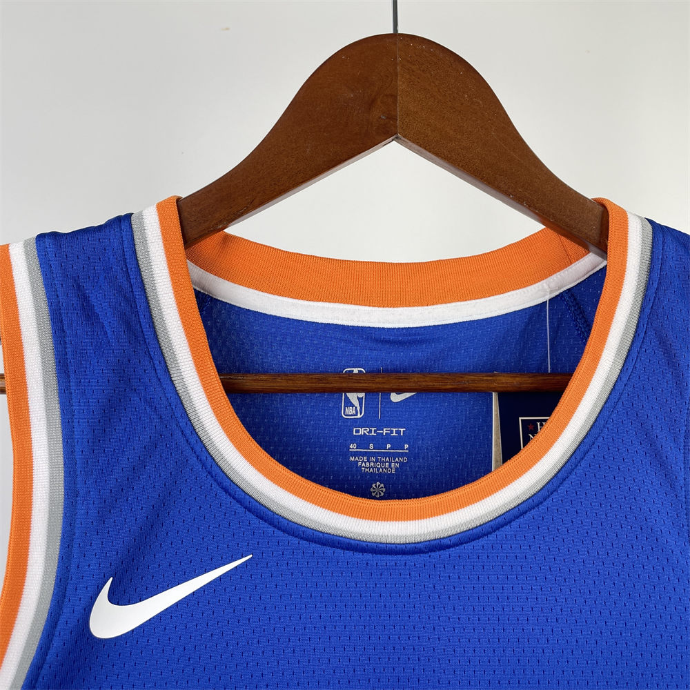 NBA New York Knicks Round Neck Blue jersey BRUNSON#11 S-XXL