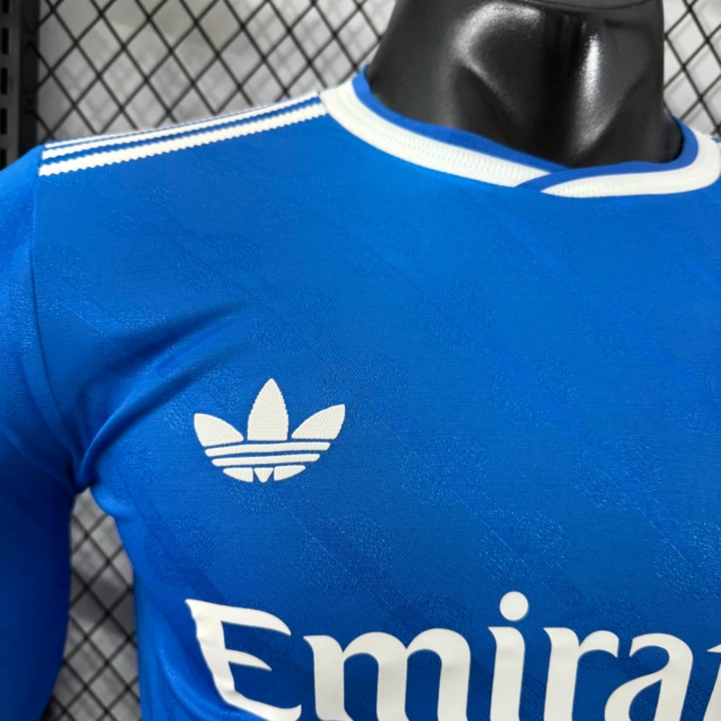 2025/26 Real Madrid Second Away Long Sleeve Jersey Player Version