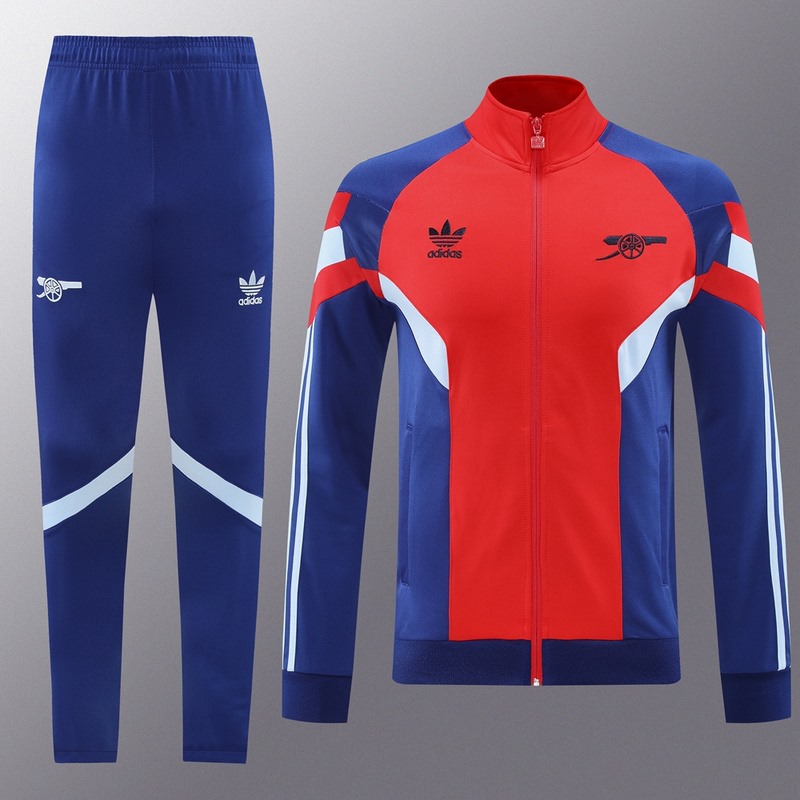 2024 Arsenal Red Jacket Training Suit Set Football Team Shirt Sports Fashion