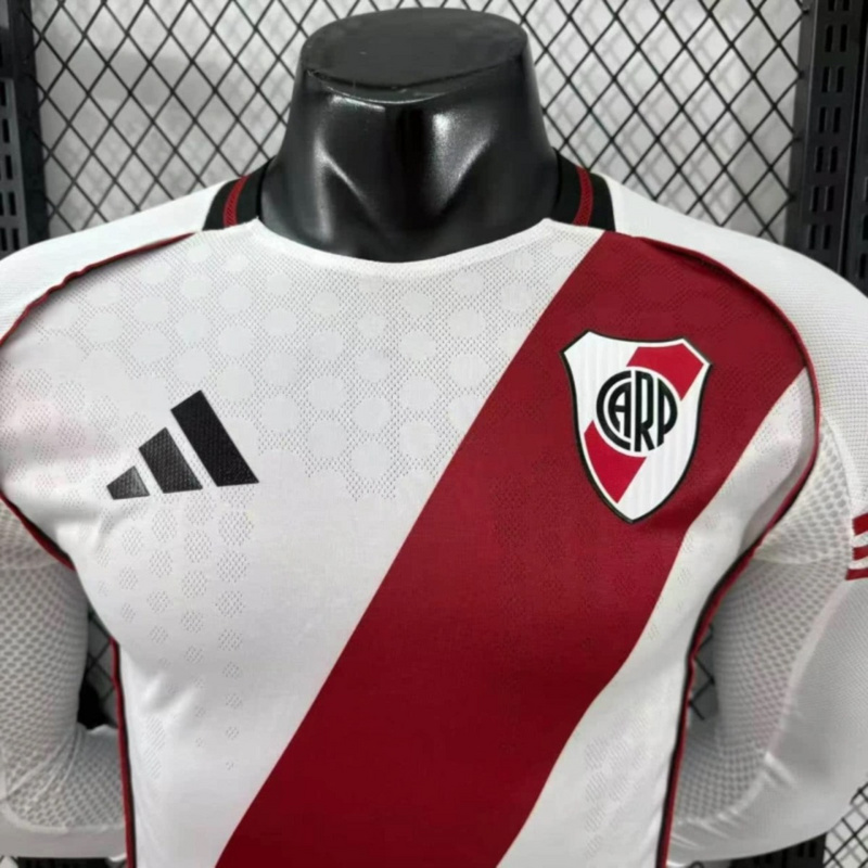 2025/26 River Plate Home Long Sleeve Jersey Player Version
