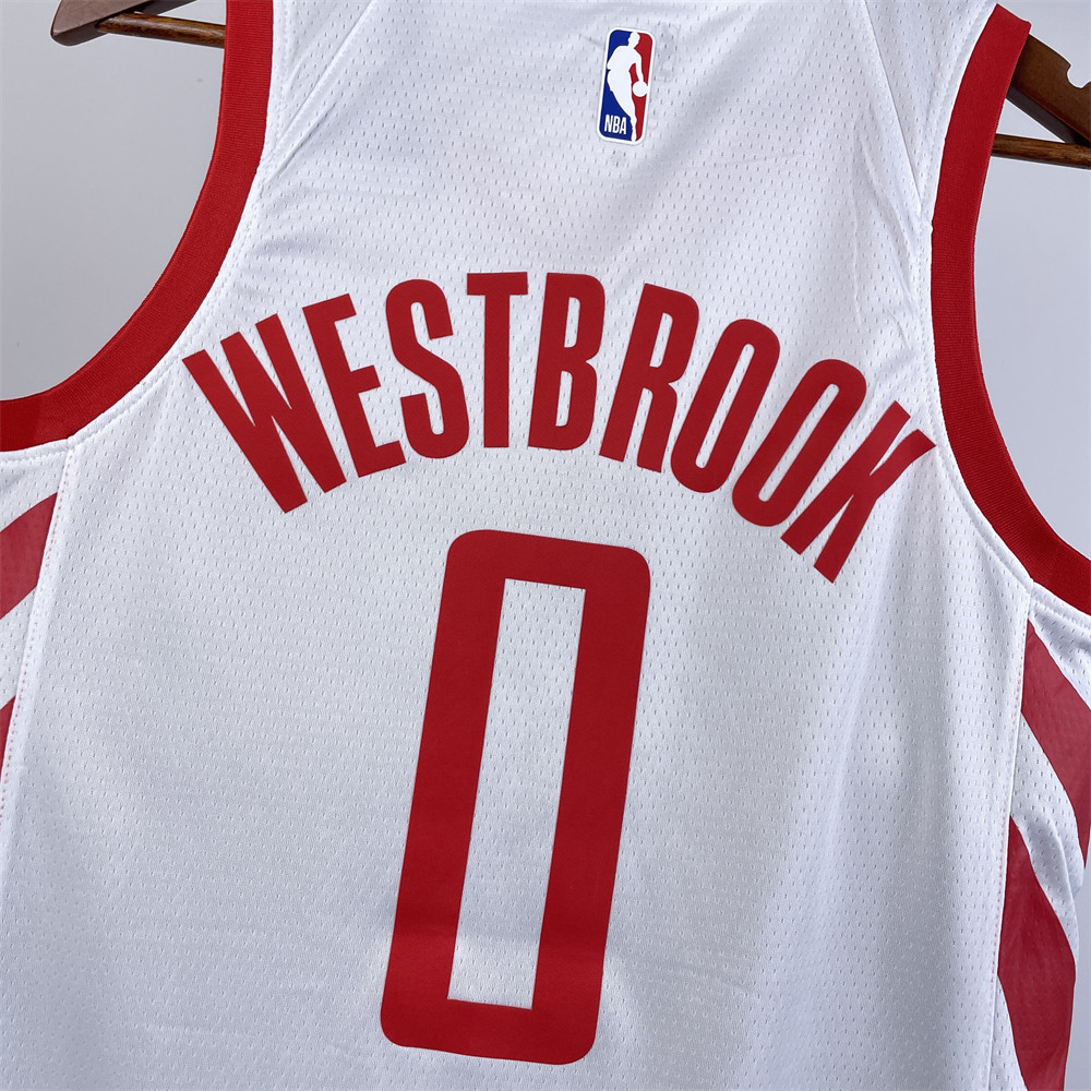 NBA Houston Rockets WESTBROOK#0 2018/19 White Association Edition Swingman Jersey S-XXL